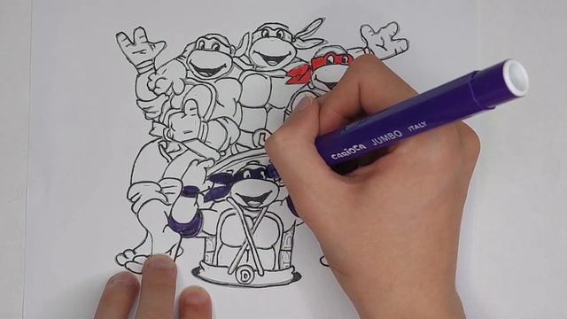 Drawing the powerful Turtles #turtle #turtles #adventure смотреть онлайн