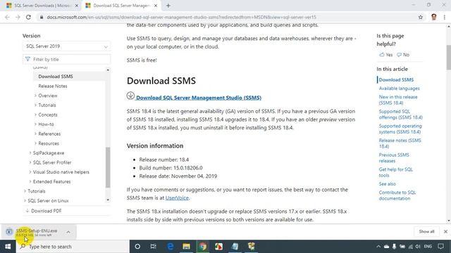 SQL Server 2019 Developer Edition - Download and Installation Steps смотреть онлайн