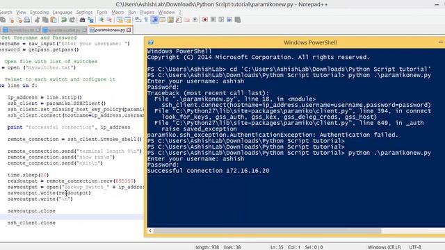 Python for Network automation with GNS3(Part-16)- Using Paramiko for multiple devices смотреть онлайн