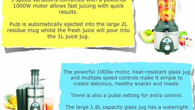 Jacobson 2 in 1 Whole Fruit Power Juicer & Jug Blender 1000w Review смотреть онлайн