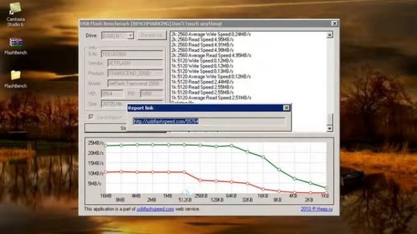 USB Flash Benchmark утилита покажет скорость флешки