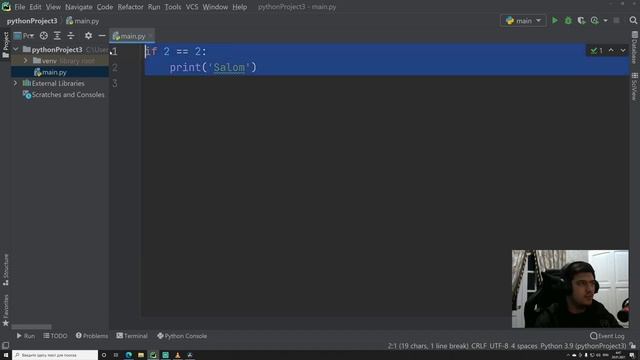 Python kurs 4 dars ( Sintaksis bilan tanishuv ) | Python boshlang'ich смотреть онлайн