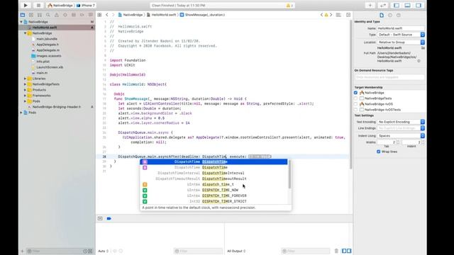 How to create react native bridge using Swift || Create Native module in React Native iOS смотреть онлайн