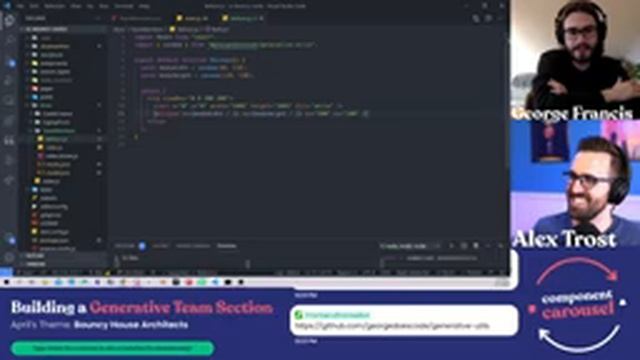 Building a Generative Team Section w/ George Francis - Component Carousel смотреть онлайн