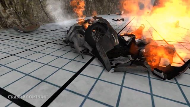 Road Trap Crashes #8 - BeamNG Drive | CrashBoomPunk