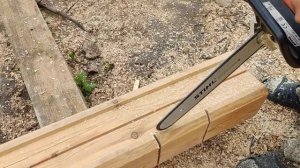 Запил (чаши ) в профилированом брусе .