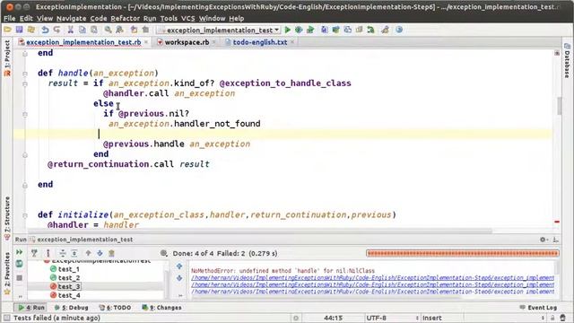 Implementing Exceptions With Ruby - Episode 6 (English)