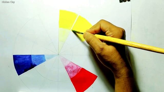 Basic colour wheel drawing | Watercolour | Hidden Clay смотреть онлайн