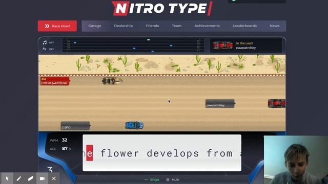 Garage - Customize Your Typing Racer | Nitro Type смотреть онлайн