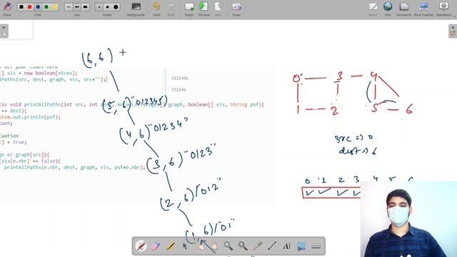Print All paths | Module : Graphs | In English | Java | Video_3 смотреть онлайн