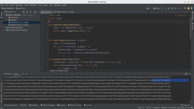 k-mer analysis with python: counting k-mers from raw data [02] смотреть онлайн