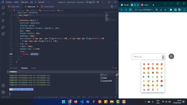 Input + Emojis Personalizados HTML, CSS y JS смотреть онлайн