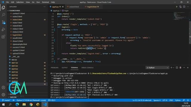 一小时学习python和flask #python #flask смотреть онлайн