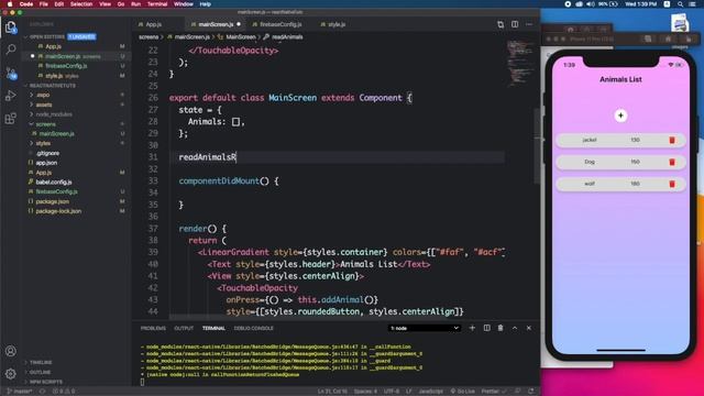 React Native Firebase Tutorial | Cloud Firestore Database смотреть онлайн