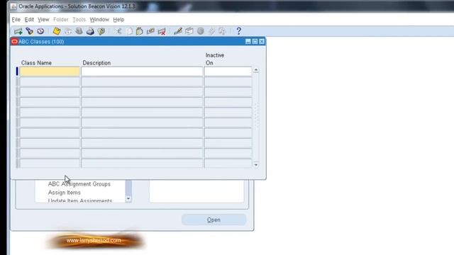 INV ABC Classes, Oracle Applications Training смотреть онлайн