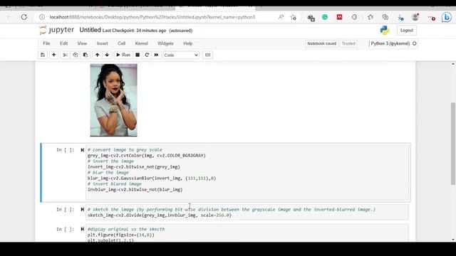 How to convert a Colored Image into pencil Sketch using Python and OpenCV смотреть онлайн