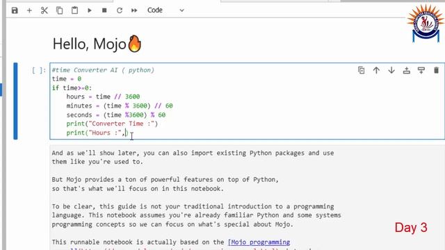 Mojo programming Language tutorial for beginners | Time Converter in Python AI Language | Day 3 смотреть онлайн