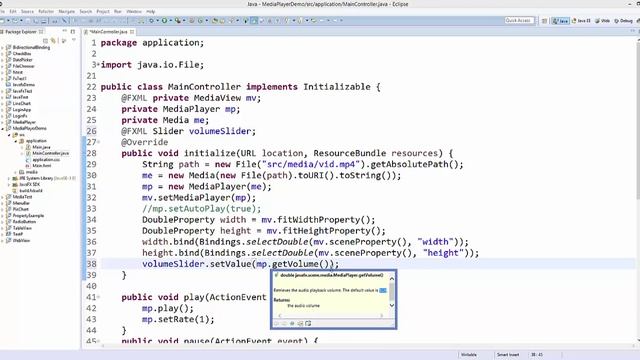 JavaFx Tutorial For Beginners 33 - Adding Volume Slider to MediaPlayer смотреть онлайн