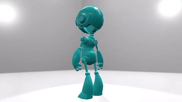 Robot 3D Model Low Poly | Blender смотреть онлайн