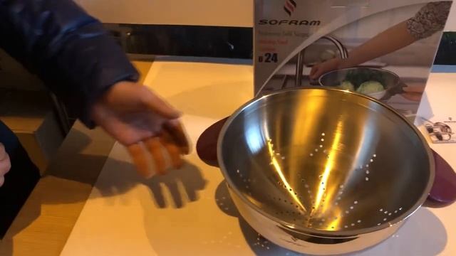 Обзор Дуршлага SOFRAM нержавеющая сталь смотреть онлайн