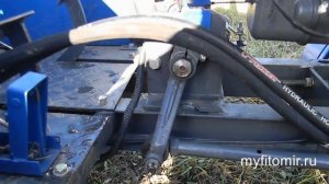 Устанавливаю гидроцилиндр на минитрактор Скаут Т-18