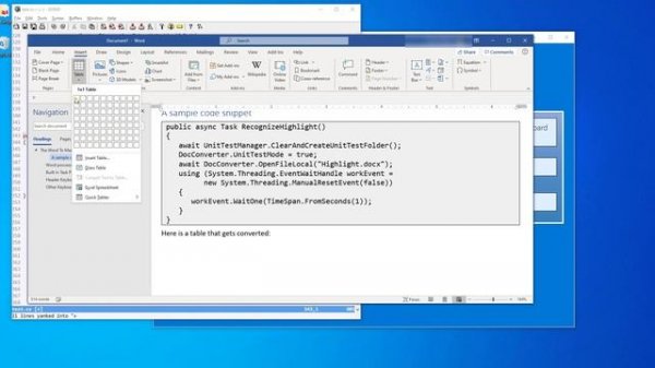 Convert Word Docx to Markdown