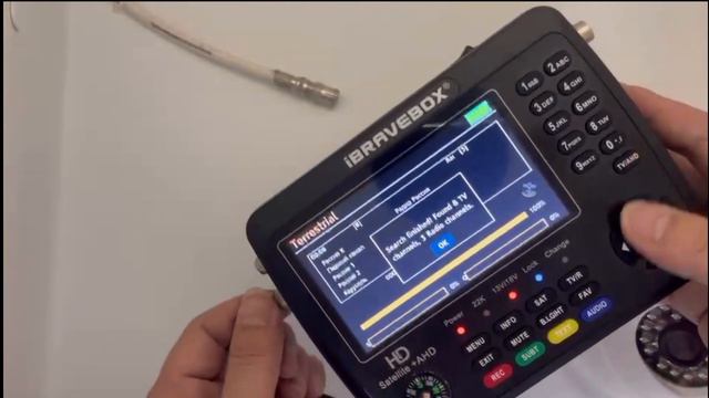 Satellite Finder DVB-S2X/T2/C +AHD Cctv(Max 8mp) V10 Finder Pro+ H.265