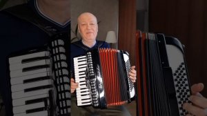 Как играть на аккордеоне "Милый Чё" из фильма "Афоня". Очень простой разбор песни по нотам.