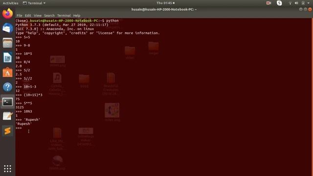 3. Arithmetic Expression and String in Python смотреть онлайн