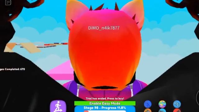 Мега супер сложный паркур! ROBLOX смотреть онлайн
