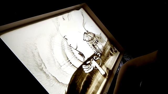 Песочное шоу (анимация) пескография на юбилей 80 лет смотреть онлайн