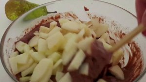 Постный ШОКОЛАДНО - ГРУШЕВЫЙ ПИРОГ. Веганский рецепт.