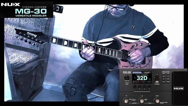 "Shine On You Crazy Diamond" - Pink Floyd - cover by Caudio P. played with Nux mg30 pedalboard смотреть онлайн