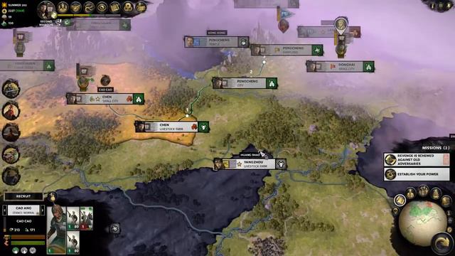 Total War Three Kingdoms Cao Cao Controls the Emperor and Han Dynasty смотреть онлайн