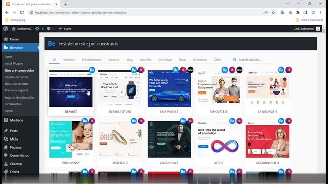Tutorial de como instalar o Tema Betheme WordPress e importar suas Demos (Templates) смотреть онлайн