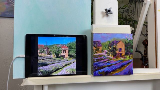 Painting French Lavender Fields - How to paint lavender смотреть онлайн
