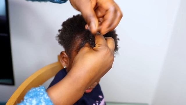 10 Mins Hair Style On A Toddler/ Little Black Girls/Simple And Cute KIDS Hairstyle On Short Hair