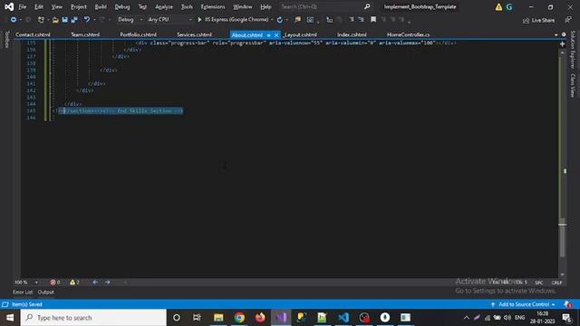 $.7 Use Bootstrap template in Asp.net MVC || Created About Page смотреть онлайн