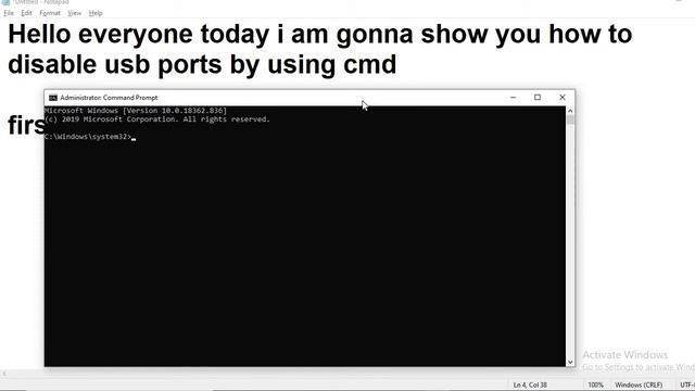 How To easily disable USB port by using cmd 2020 [ step by step ] смотреть онлайн