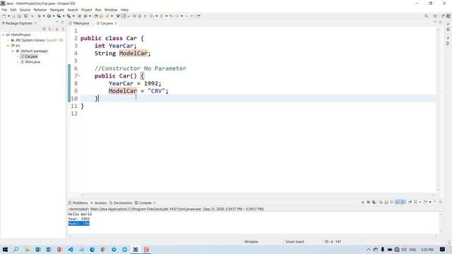 5. Practice Constructor Method in java смотреть онлайн