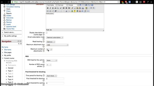 Moodle 2.4 - Forum смотреть онлайн