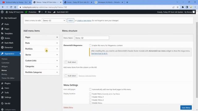 How To Create Menu & Submenu in WordPress 2022 | Add Menu in WordPress Website смотреть онлайн