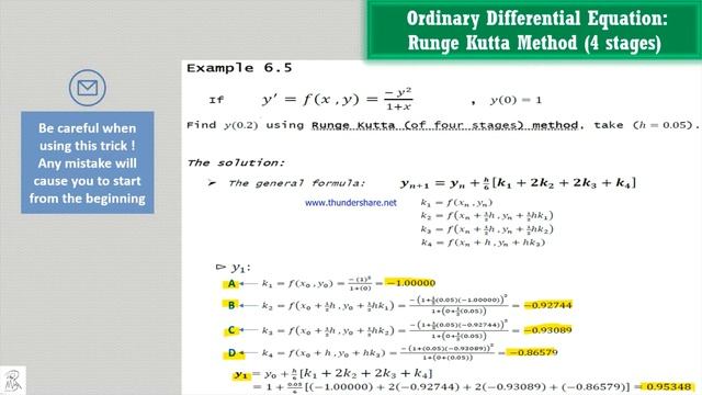 Using calculator in numerical analysis: Runge Kutta method (4 stages) смотреть онлайн