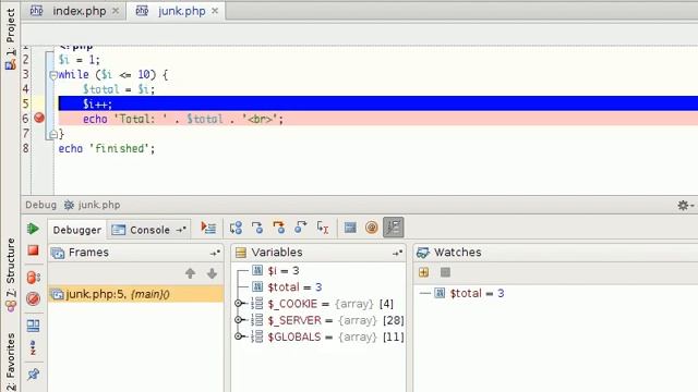 a simple script to watch a debugger working. смотреть онлайн