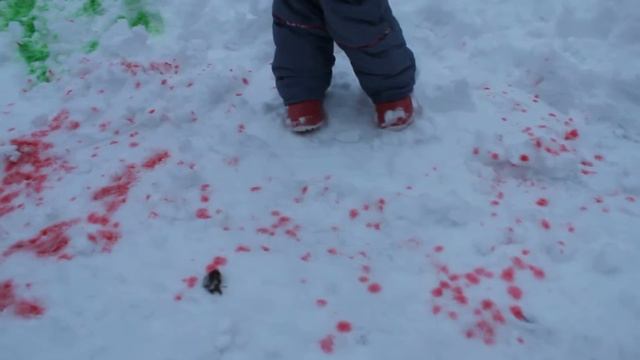 VLOG Снеговик и Елка Раскраска Снег Цветной Snow, snowman,rainbow, tree, new year, смотреть онлайн