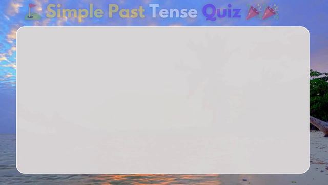 Simple Past Tense ✅ English Grammar Quiz ⚫ English test смотреть онлайн