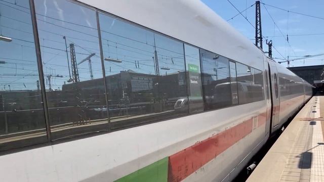 Ausfahrt DB BR 402 ICE 2 in München Hbf смотреть онлайн