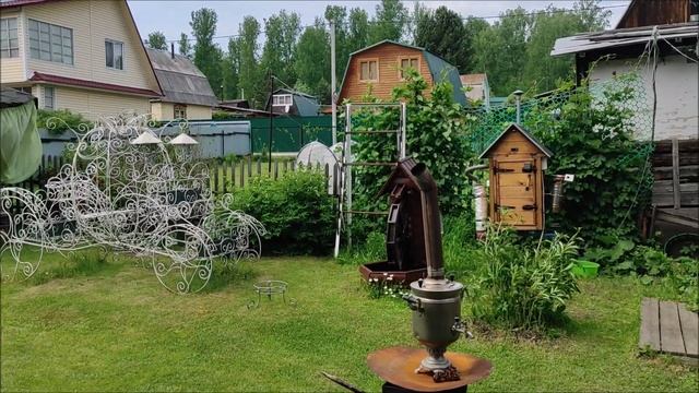 Самовар на дачном участке.Красиво и вкусно. смотреть онлайн