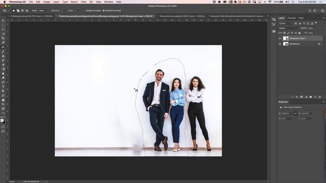 How to remove ANYTHING from a photo in Photoshop. 3 WAYS! смотреть онлайн