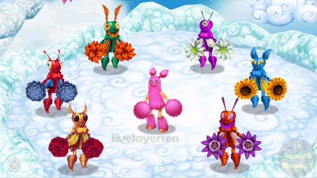 Prismatic PomPom - all versions (My Singing Monsters: Dawn Of Fire) 4k смотреть онлайн